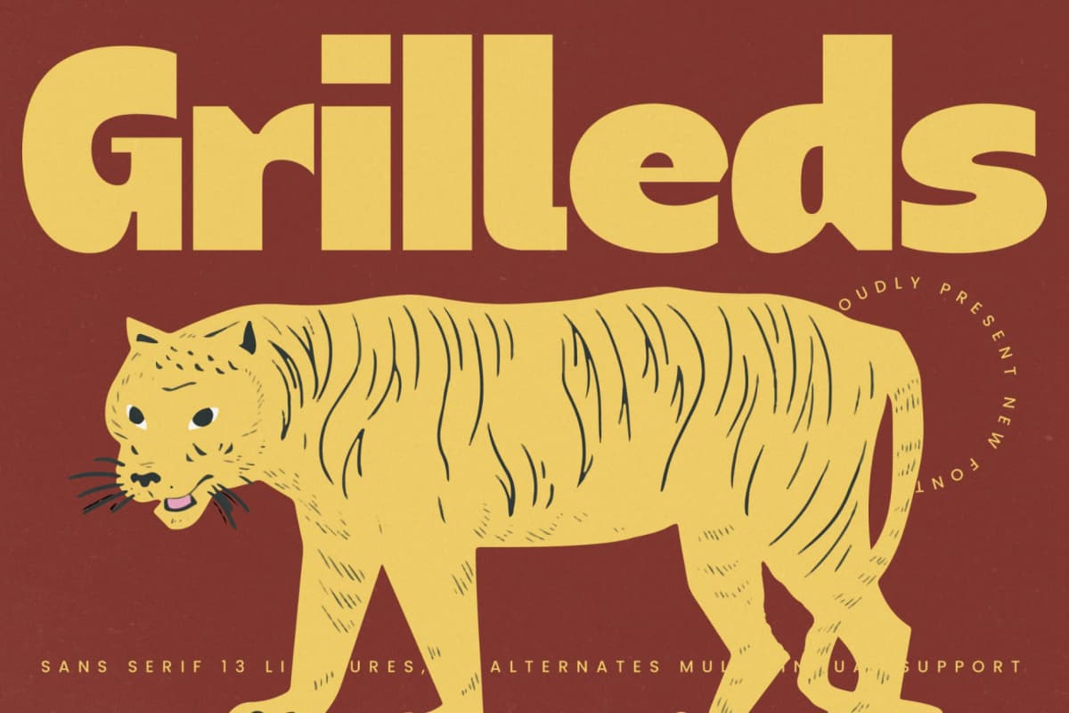 Grilleds - Sans Serif font font preview 1