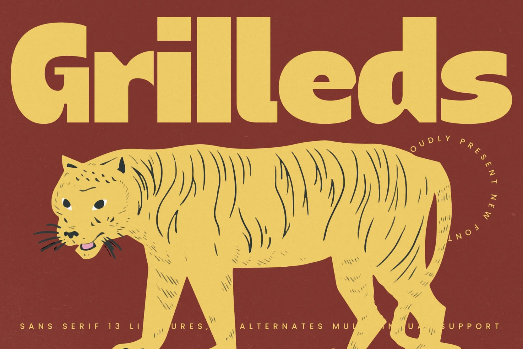 Preview of Grilleds - Sans Serif font font