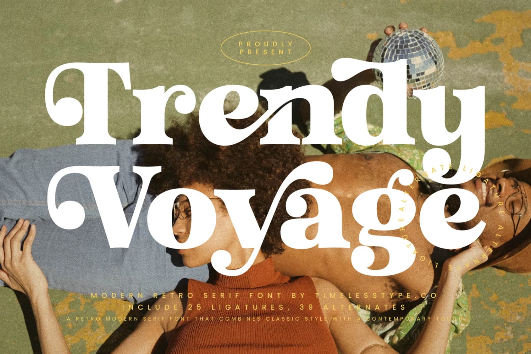 Preview 1 for Trendy Voyage - Modern Retro Serif