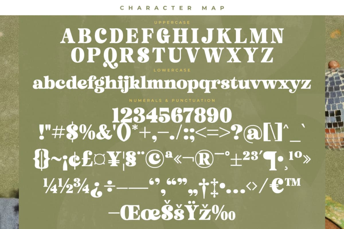 Trendy Voyage - Modern Retro Serif font preview 18