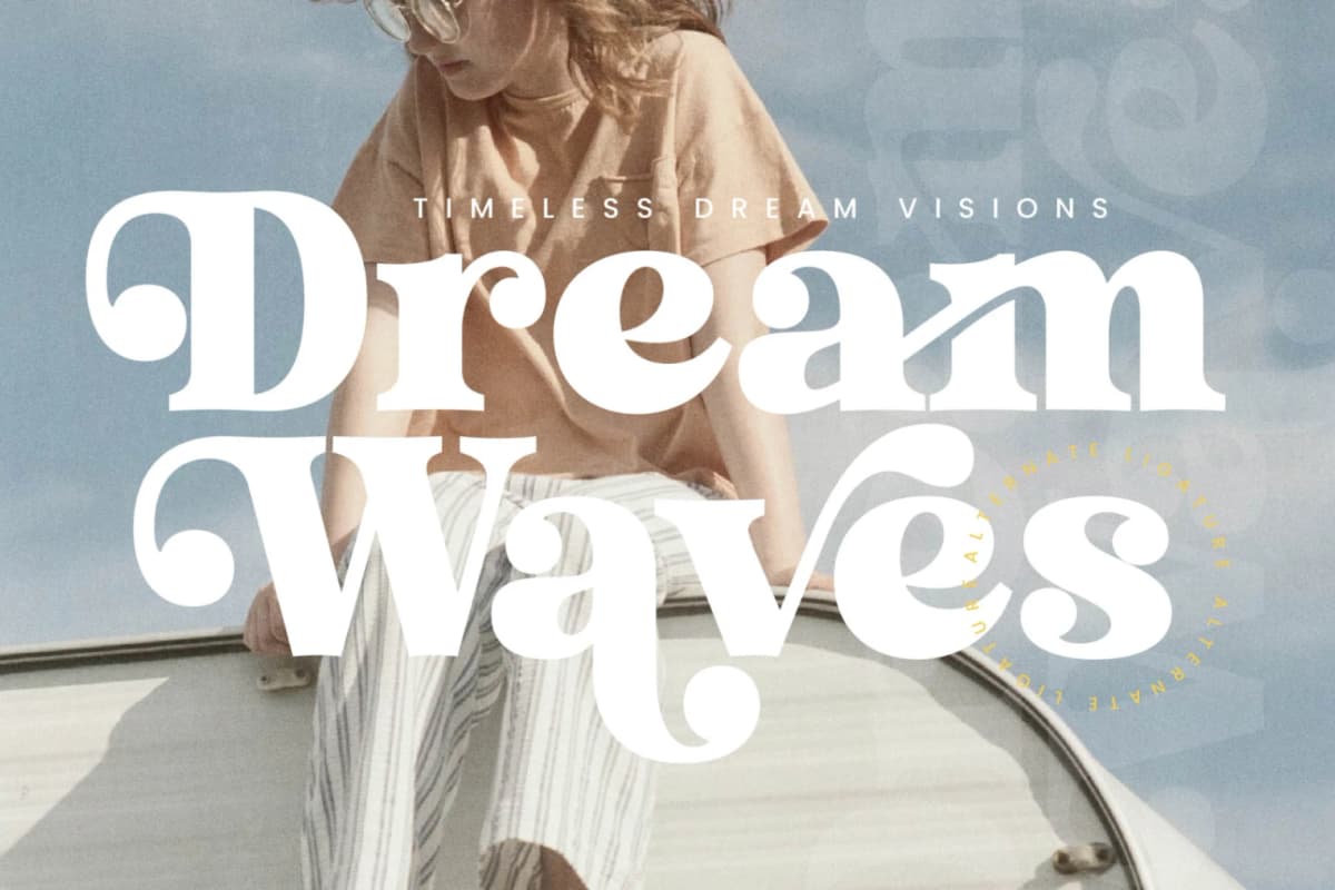 Trendy Voyage - Modern Retro Serif font preview 12