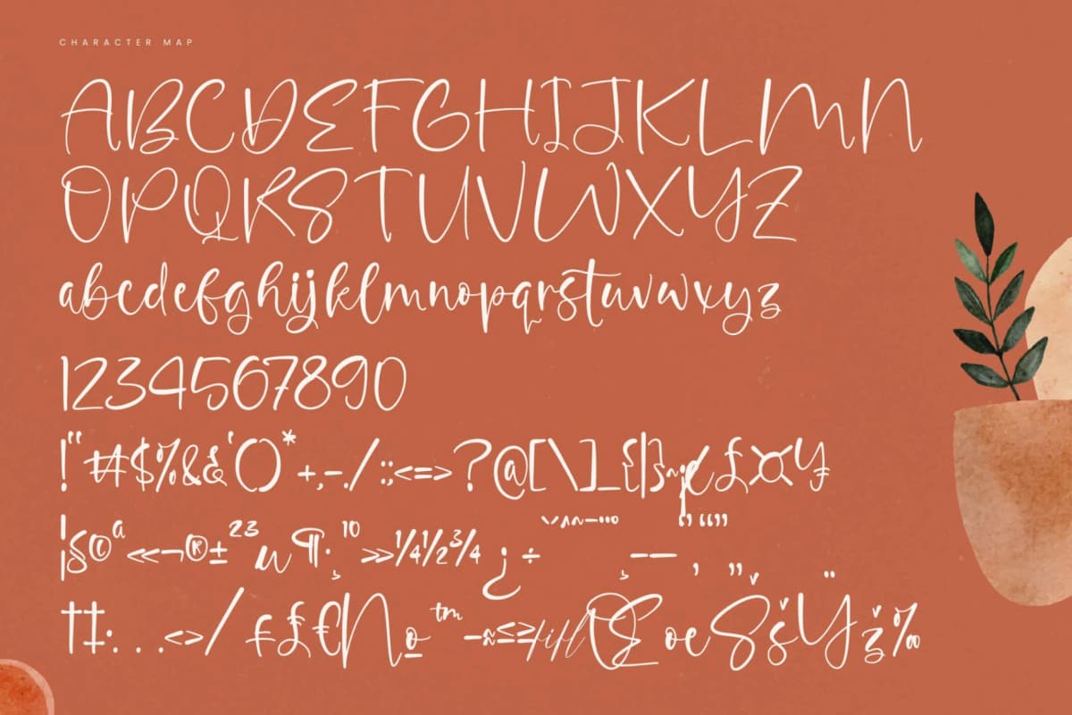 Glisten Bohotic - Modern Handwritten Script font preview 18