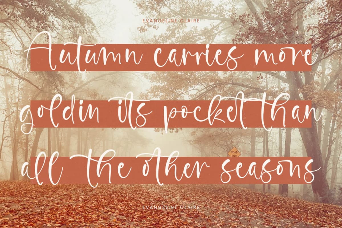 Glisten Bohotic - Modern Handwritten Script font preview 6