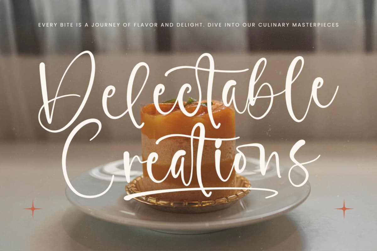 Glisten Bohotic - Modern Handwritten Script font preview 10