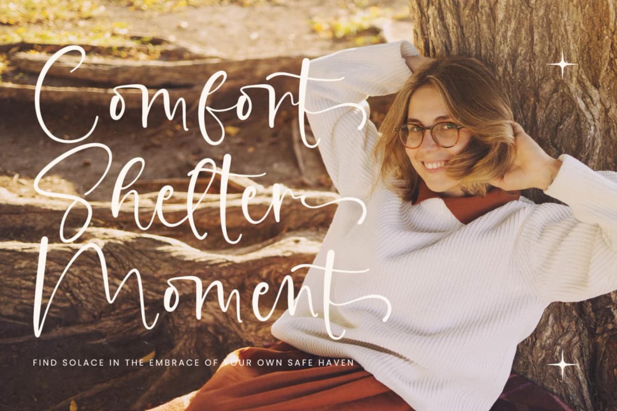 Glisten Bohotic - Modern Handwritten Script font preview 8