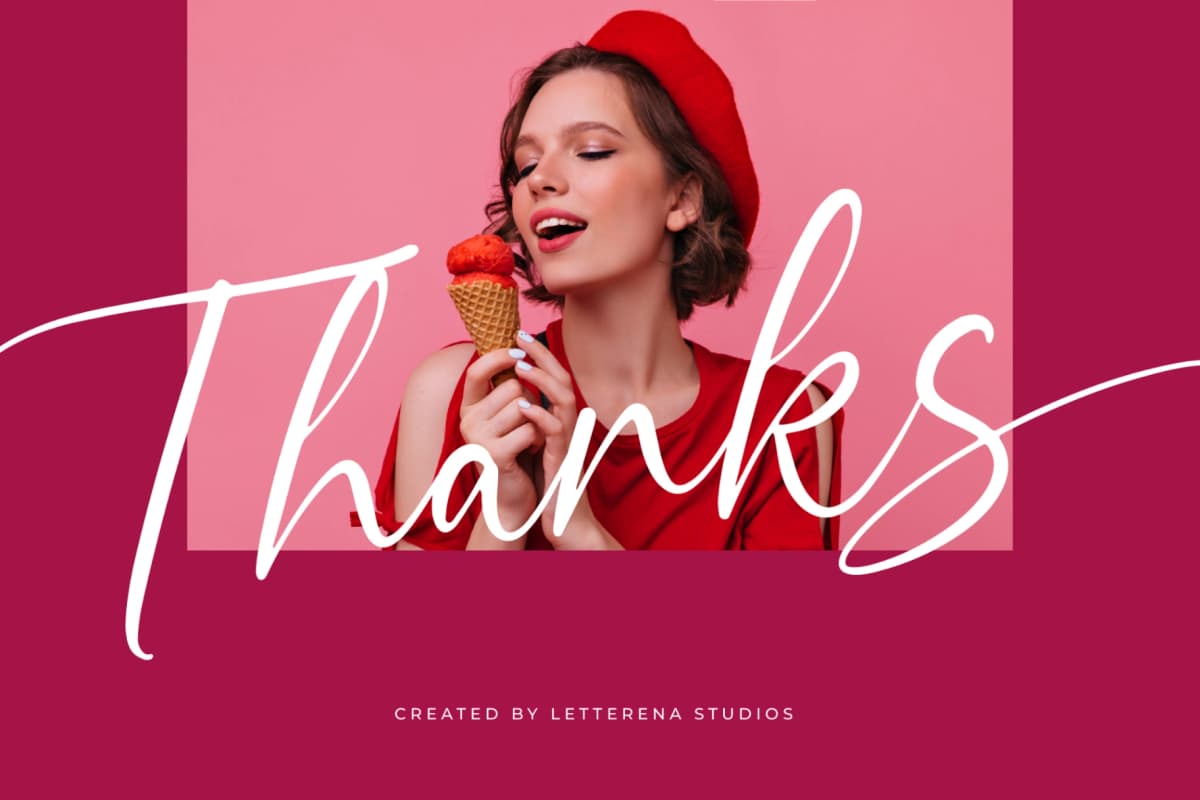 Preview 20 for Montise Natasha - Stylish Handwritten Font