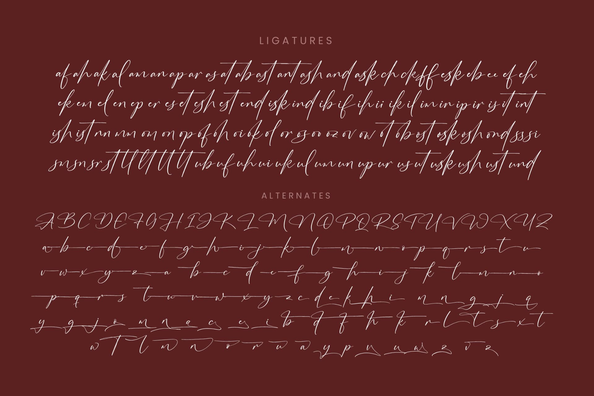 Preview 19 for Romantic Devotion - Stylish Signature Font