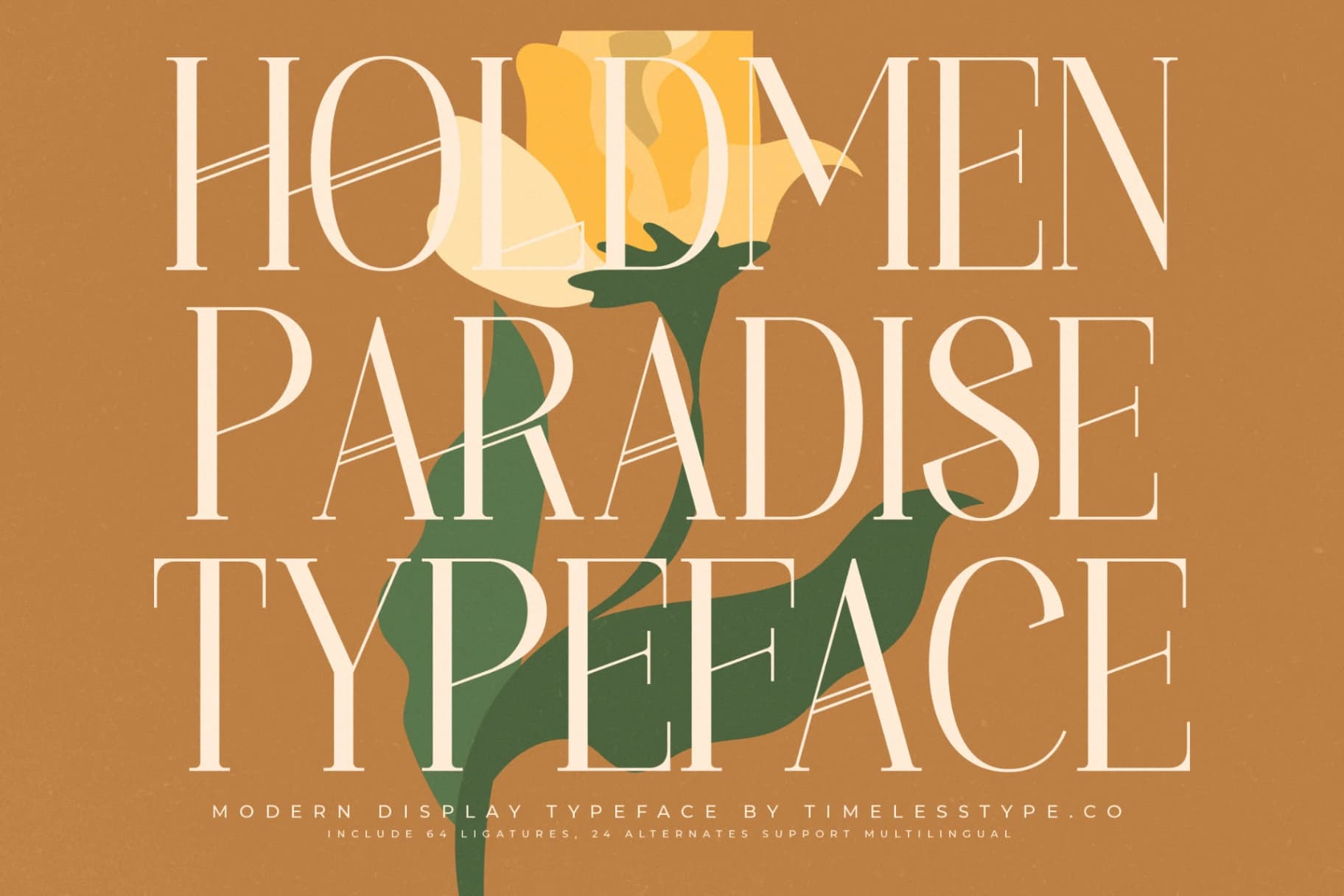 Preview of Holdmen Paradise - Modern Display Typeface font