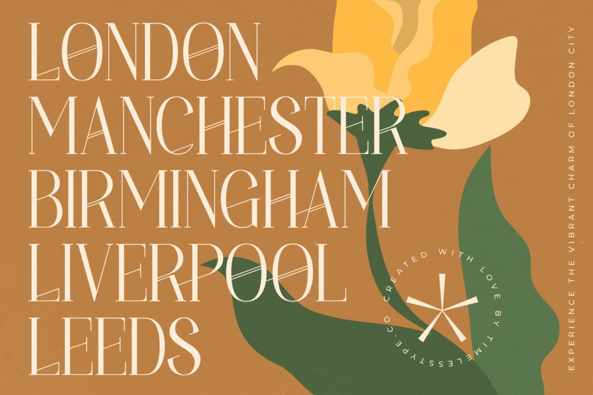 Holdmen Paradise - Modern Display Typeface font preview 9