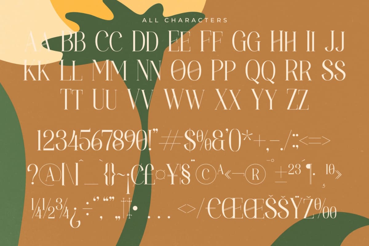Holdmen Paradise - Modern Display Typeface font preview 18