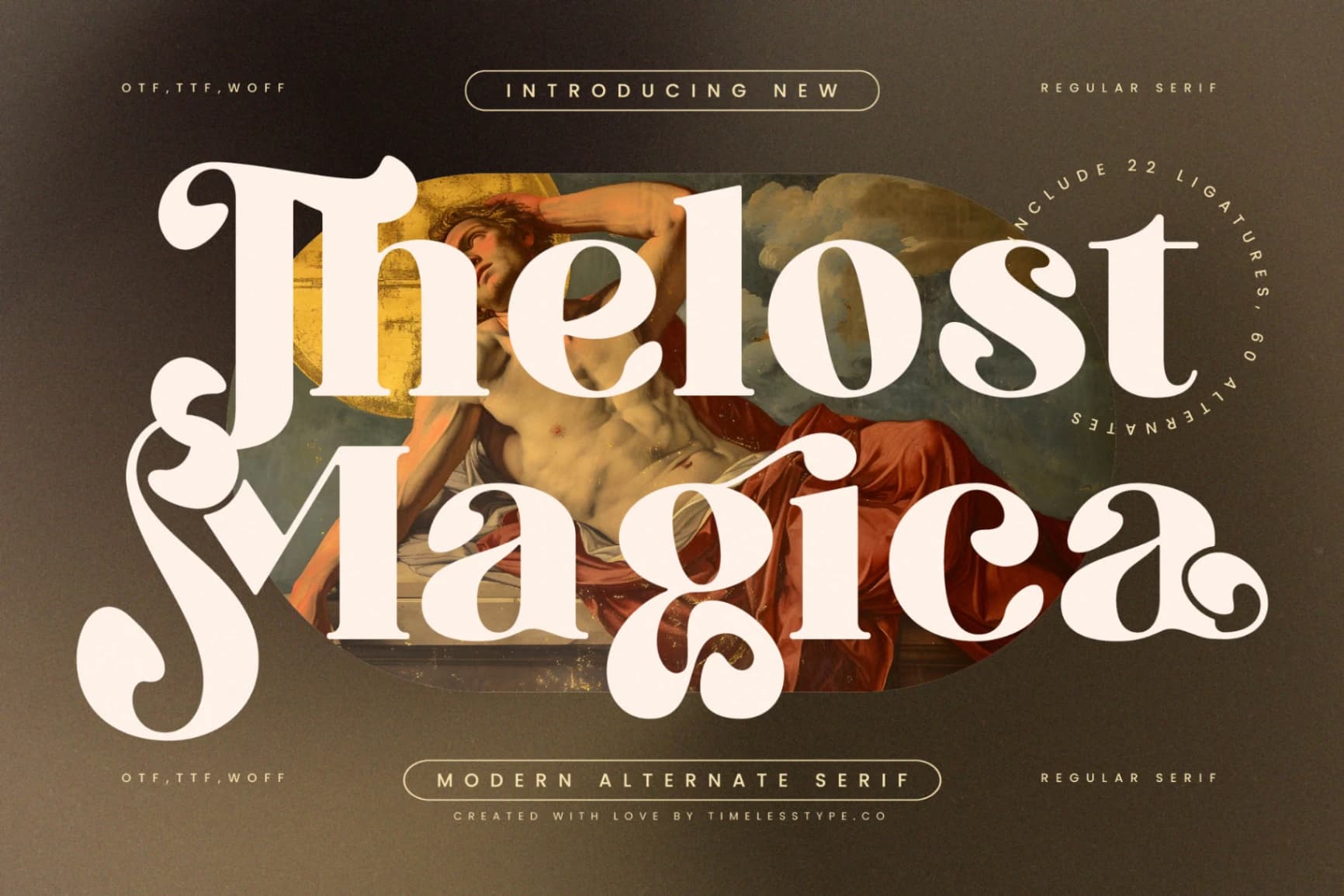 Preview 1 for Thelost Magica - Modern Alternate Serif