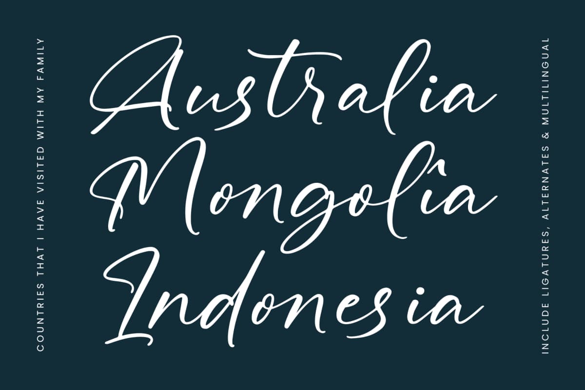 Defloris Another - Stylish Handwritten Font font preview 15