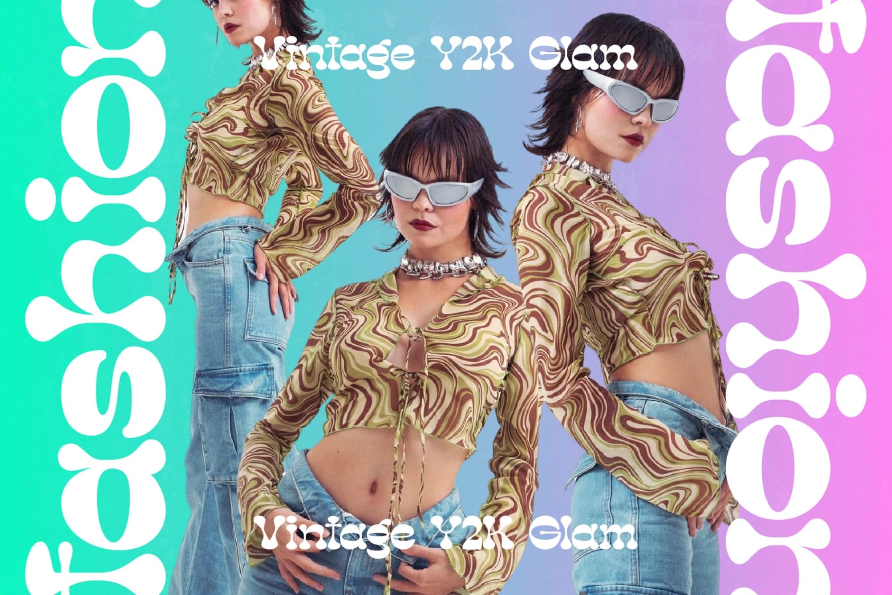 Preview 6 for Mirage Virtual - Y2k Display Font