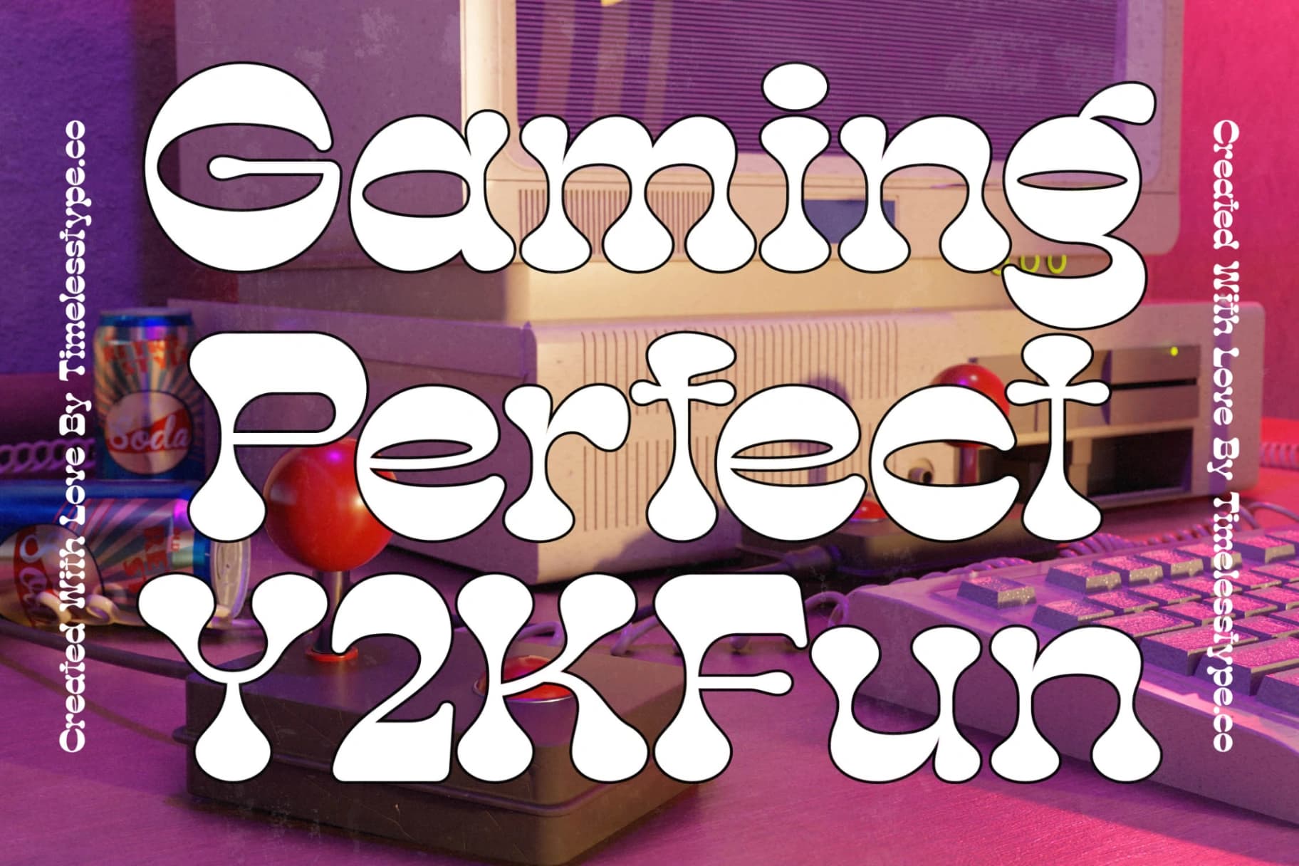 Preview 10 for Mirage Virtual - Y2k Display Font