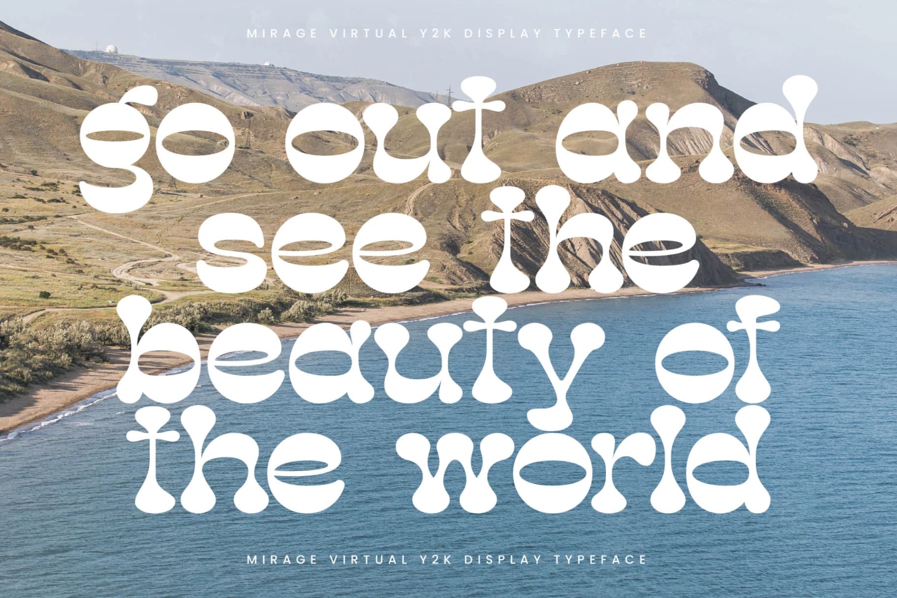 Preview 2 for Mirage Virtual - Y2k Display Font