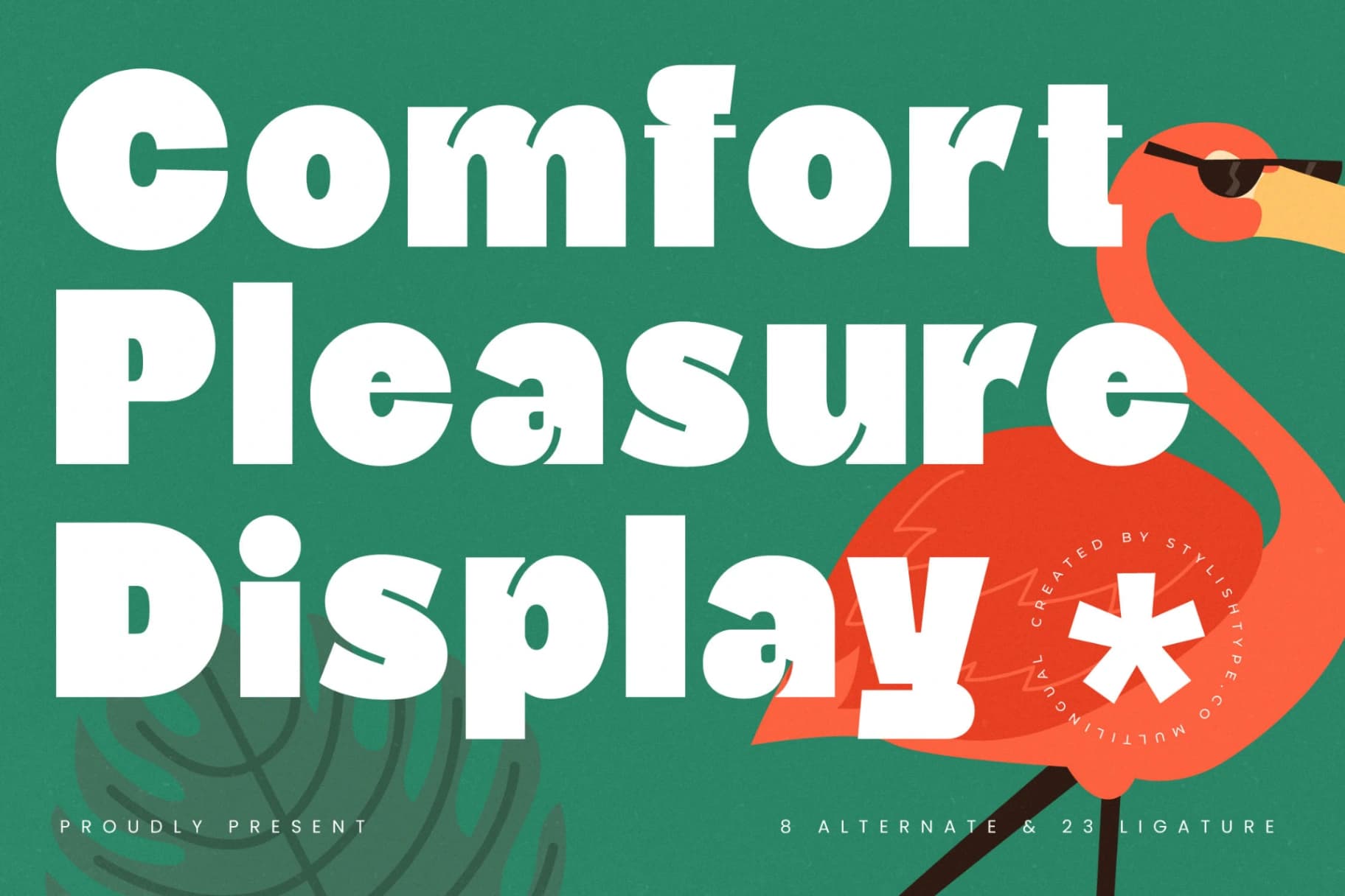 Preview of Comfort Pleasure - Display Sans Serif font
