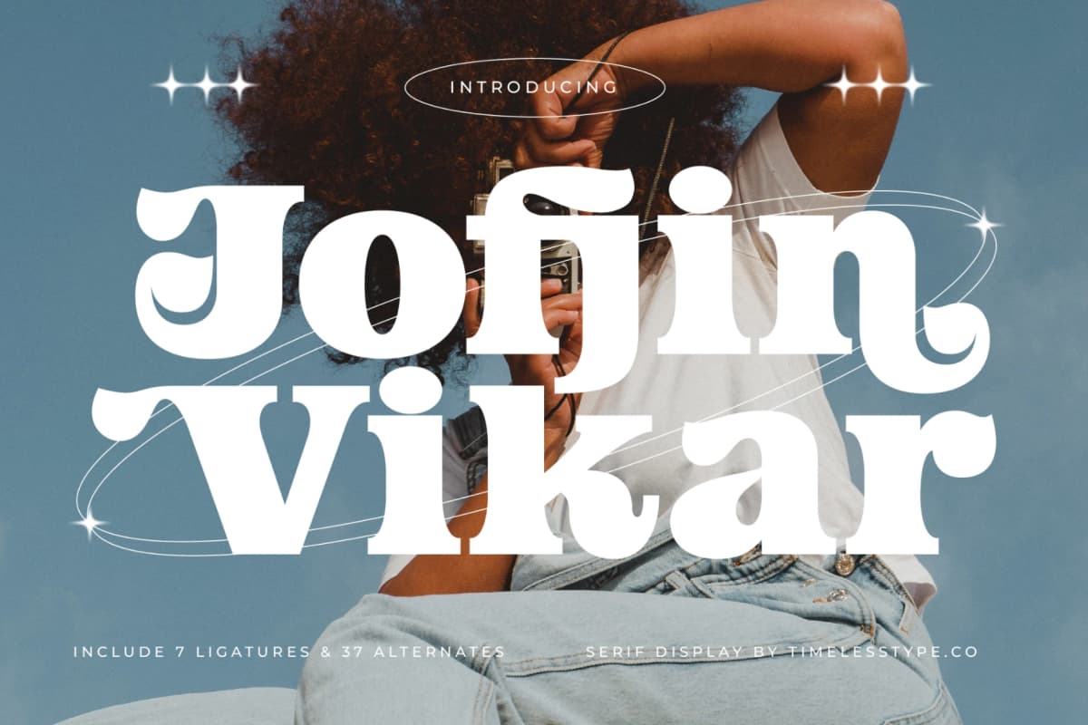 Preview 1 for Jofjin Vikar - Serif Display Font