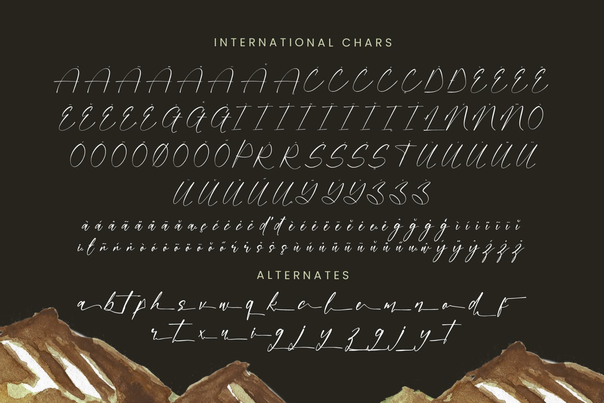 Preview 18 for Mountain Heritages - Stylish Signature Font