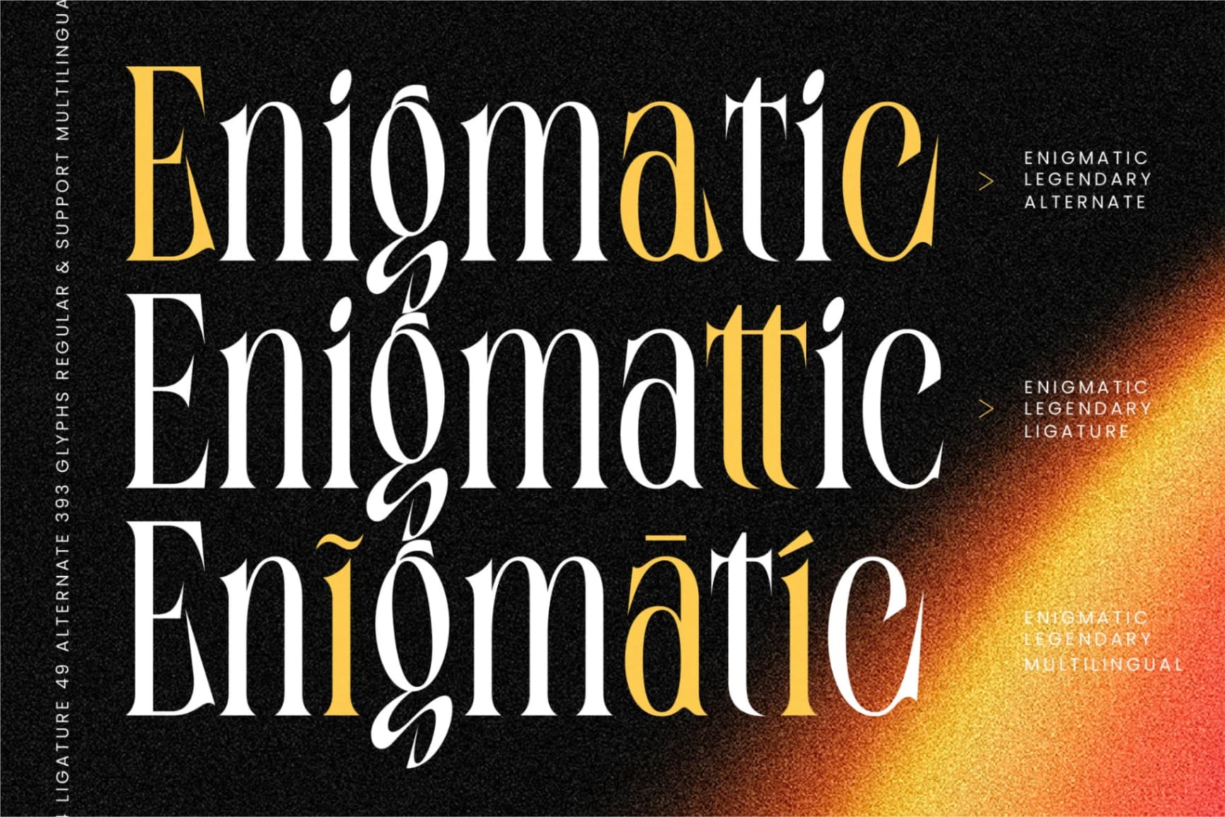 Preview 11 for Enigmatic Legendary - Modern Serif Display
