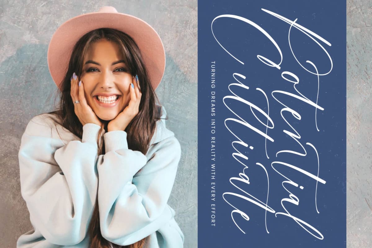 Crystal Kinetic - Stylish Handwritten Font font preview 3