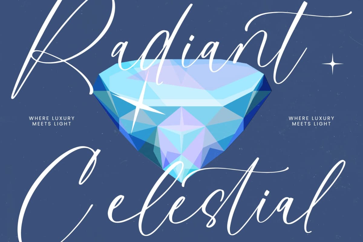 Crystal Kinetic - Stylish Handwritten Font font preview 13