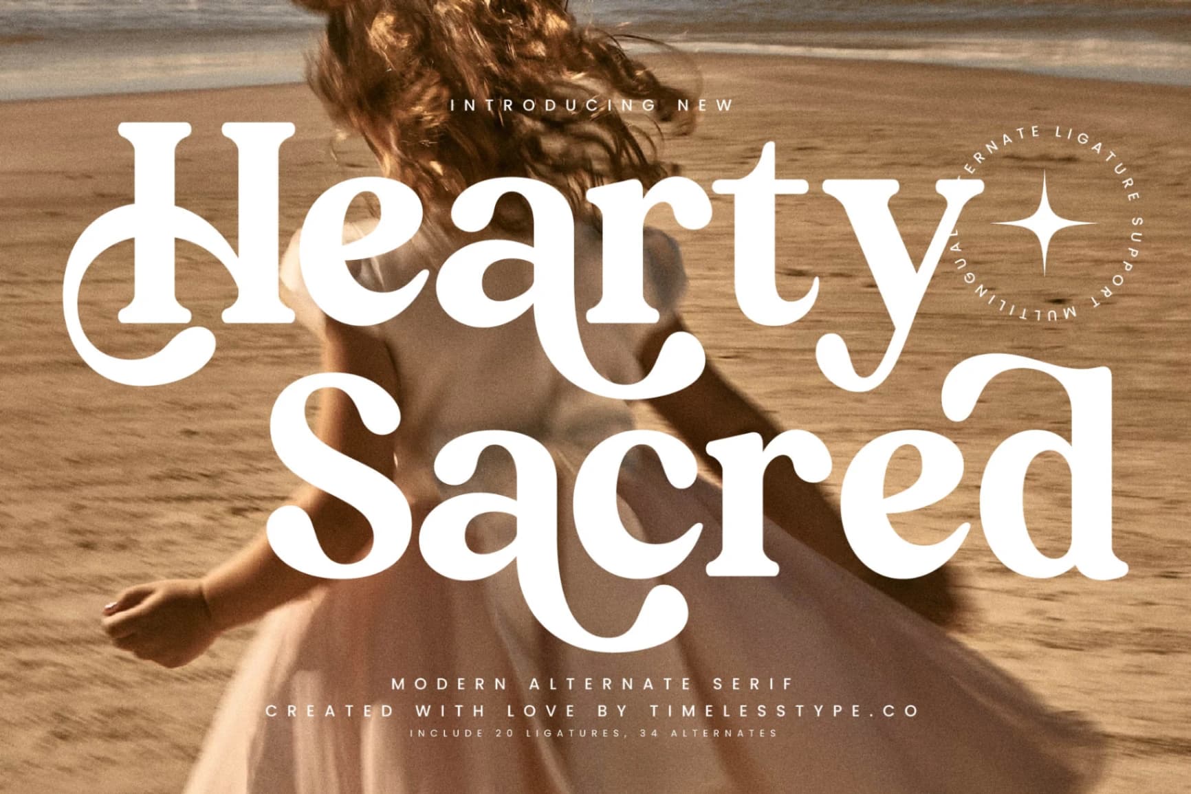Preview 1 for Hearty Sacred - Modern Alternate Serif