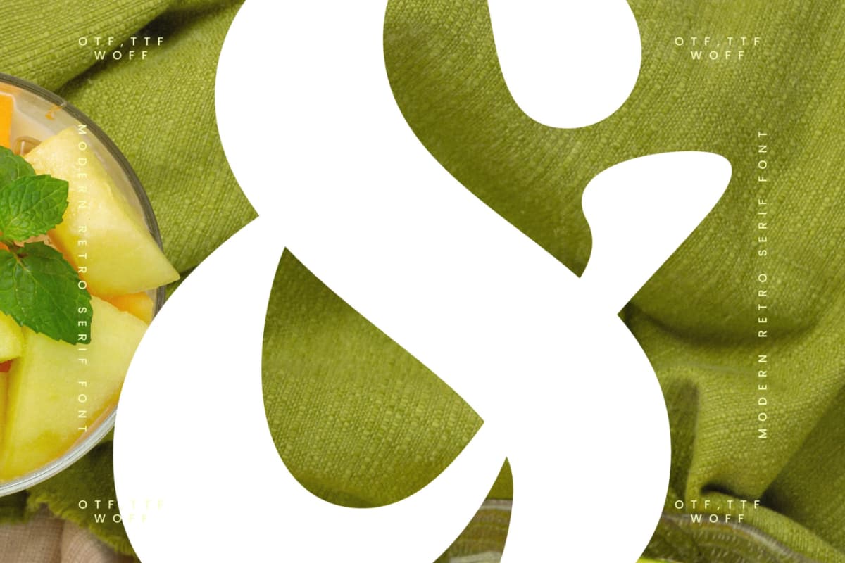Garden Delight - Modern Retro Serif font preview 8