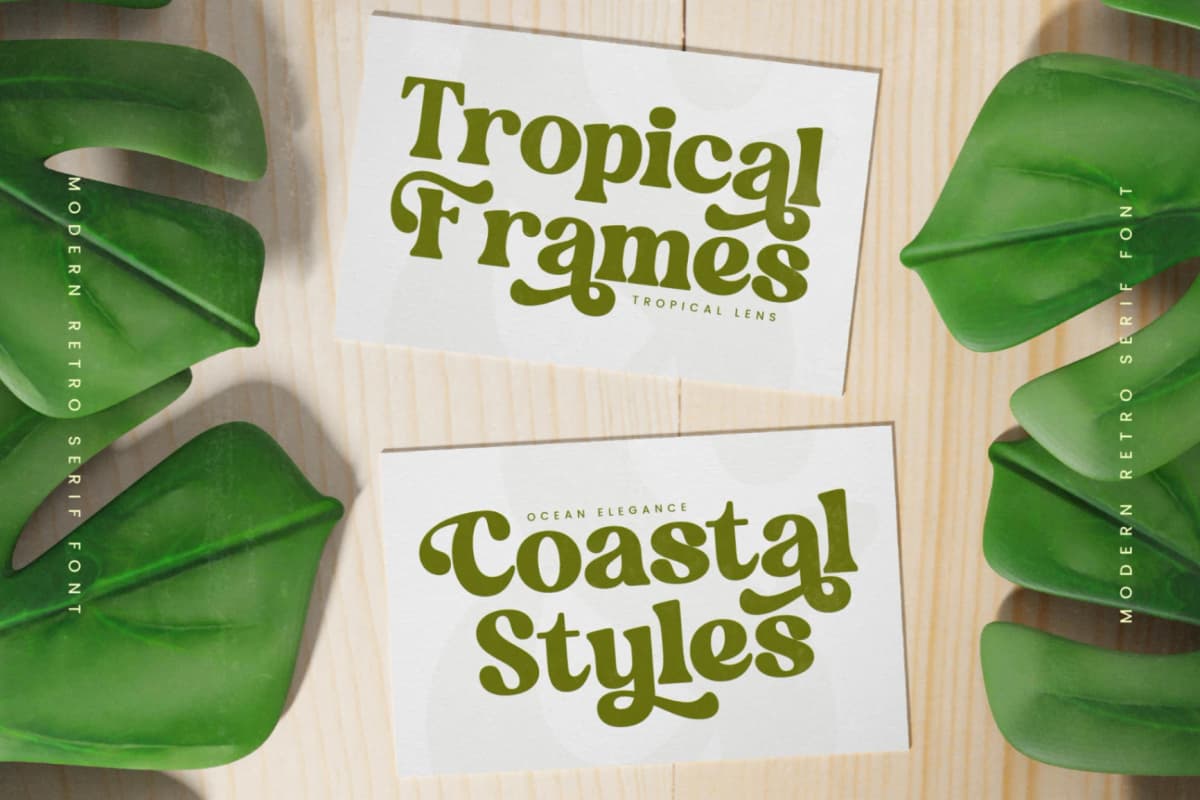 Garden Delight - Modern Retro Serif font preview 14