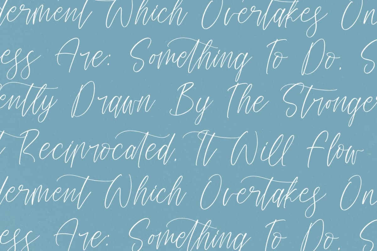 Magicals Billery - Modern Calligraphy Font font preview 9