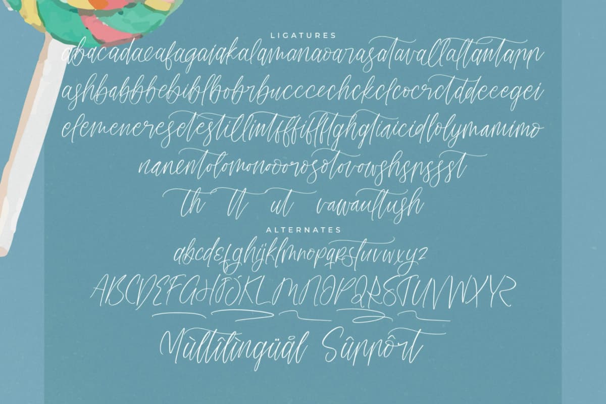Magicals Billery - Modern Calligraphy Font font preview 19