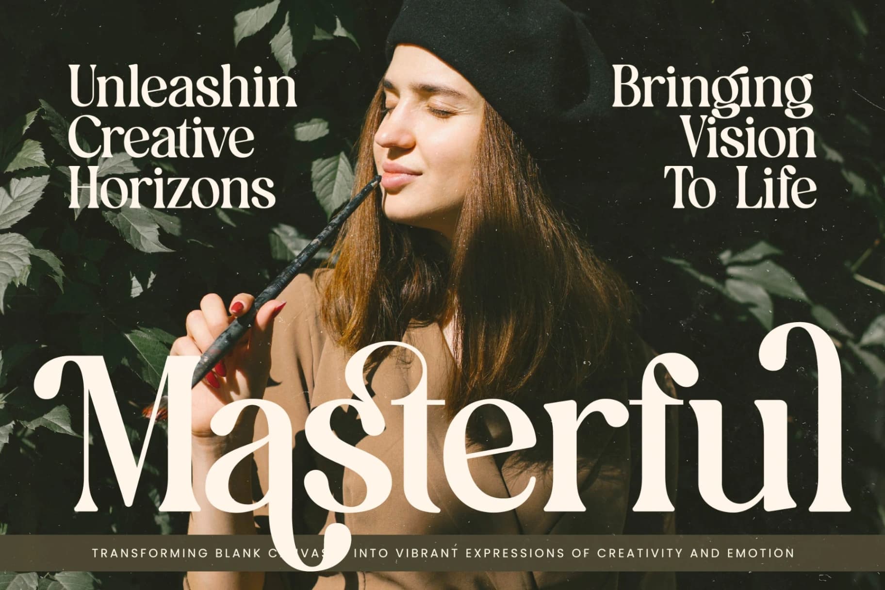 Preview 3 for Bonfire Glisten - Bold Serif Display