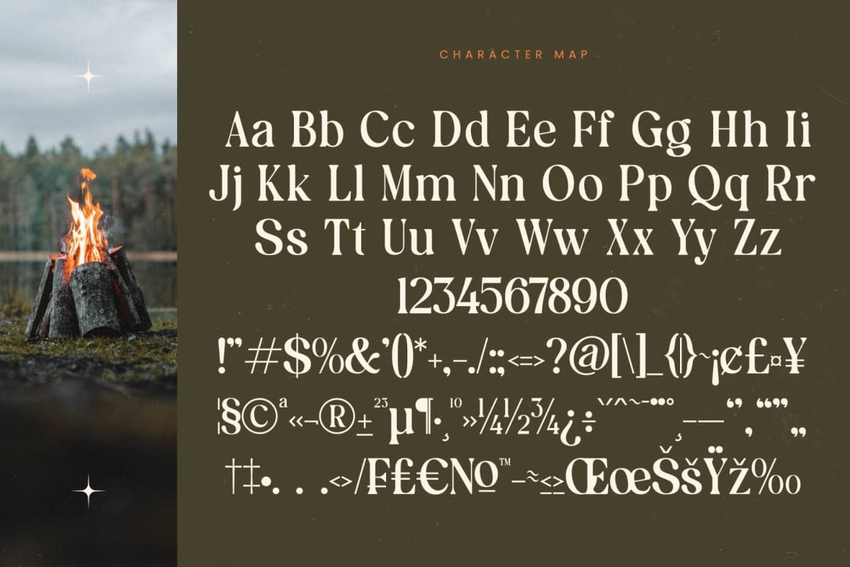 Preview 18 for Bonfire Glisten - Bold Serif Display
