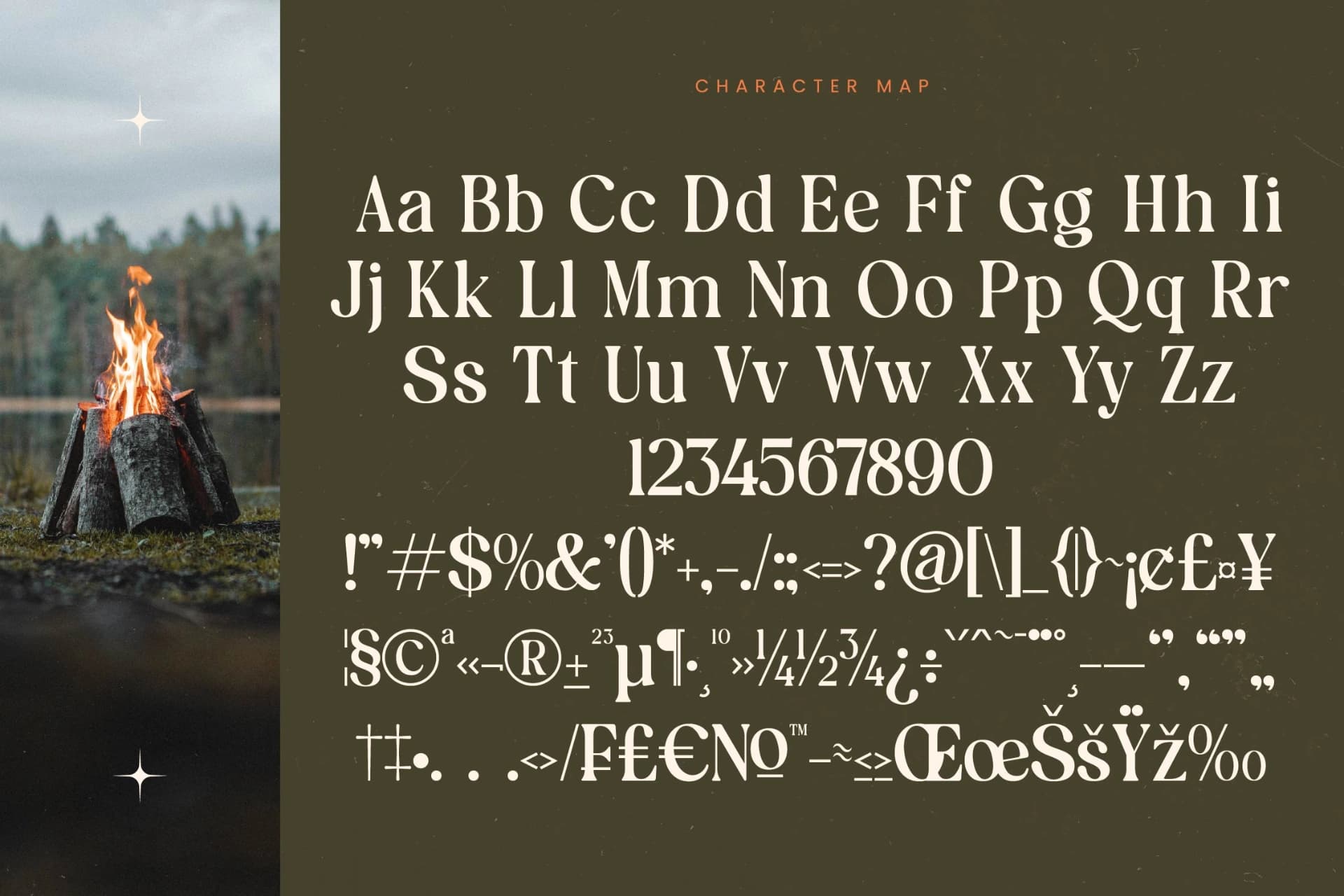 Preview 18 for Bonfire Glisten - Bold Serif Display