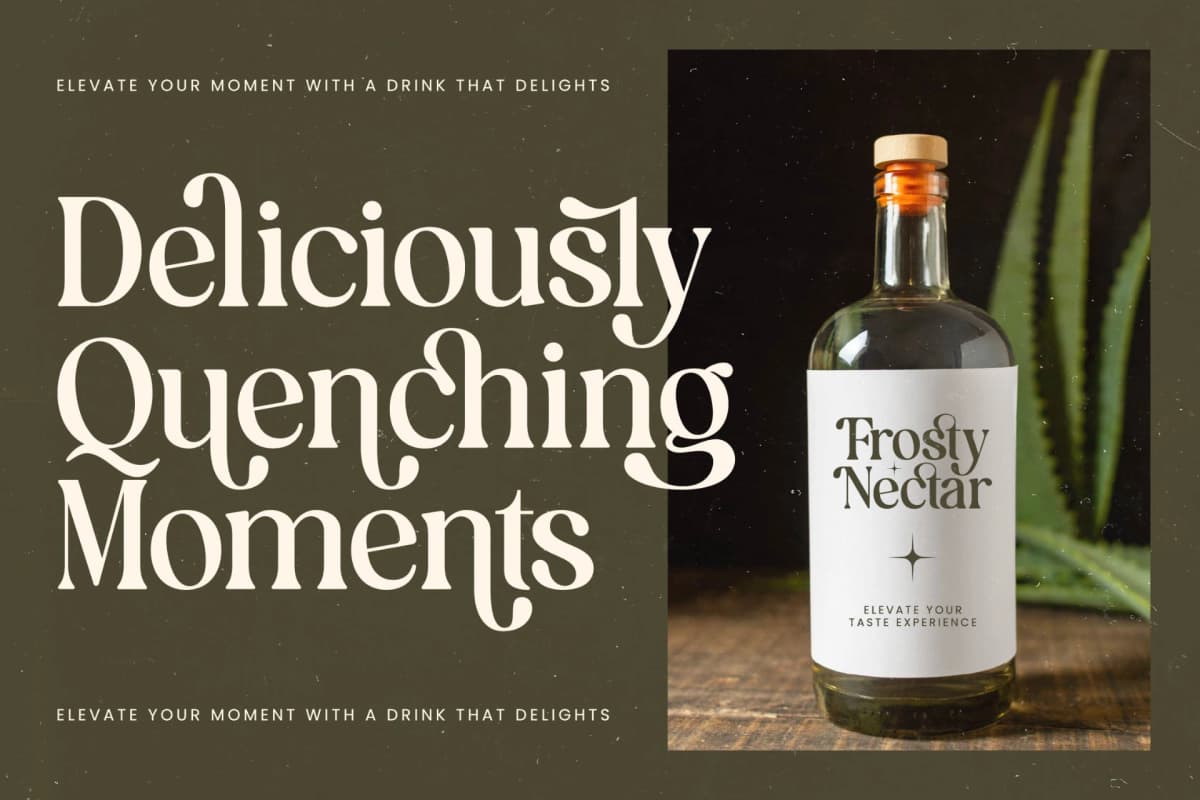 Preview 5 for Bonfire Glisten - Bold Serif Display