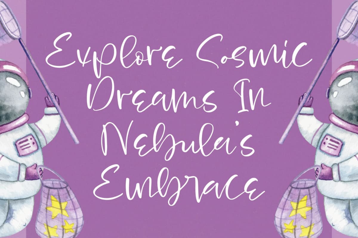 Nebula Golden - Handwritten Script Font font preview 4