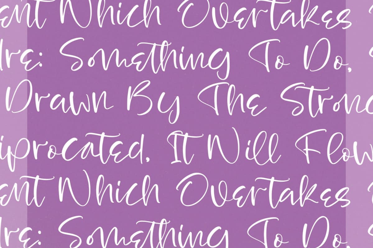 Nebula Golden - Handwritten Script Font font preview 9