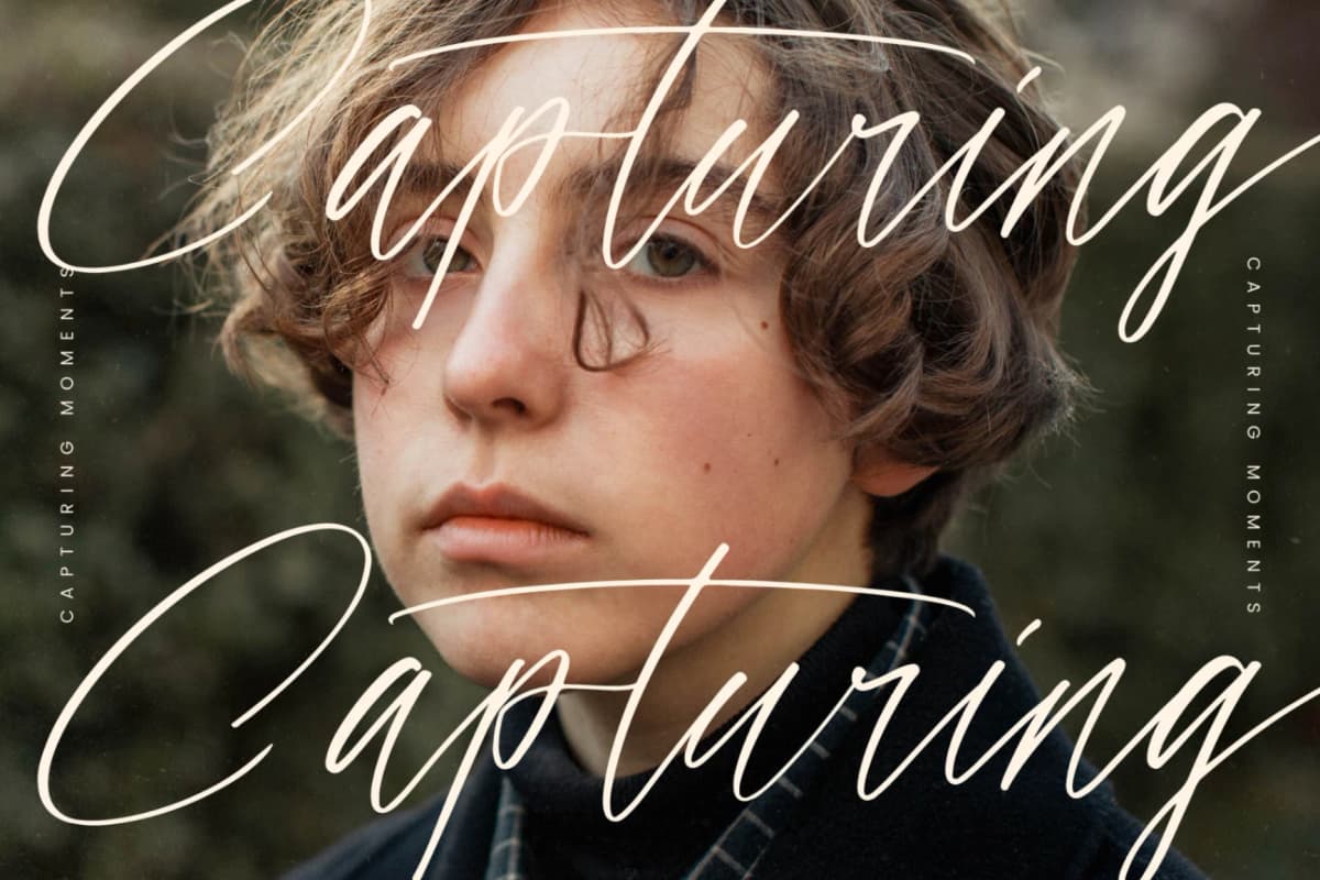 History Postime - Modern Script Font font preview 3