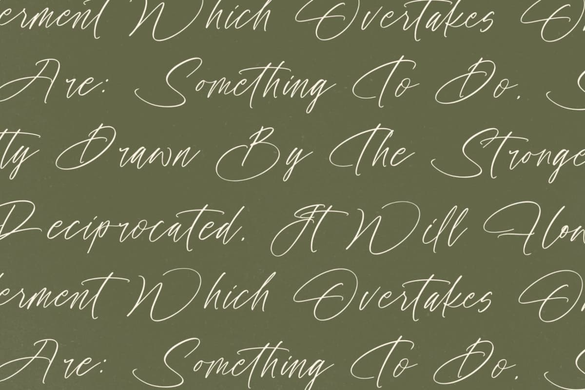 History Postime - Modern Script Font font preview 9