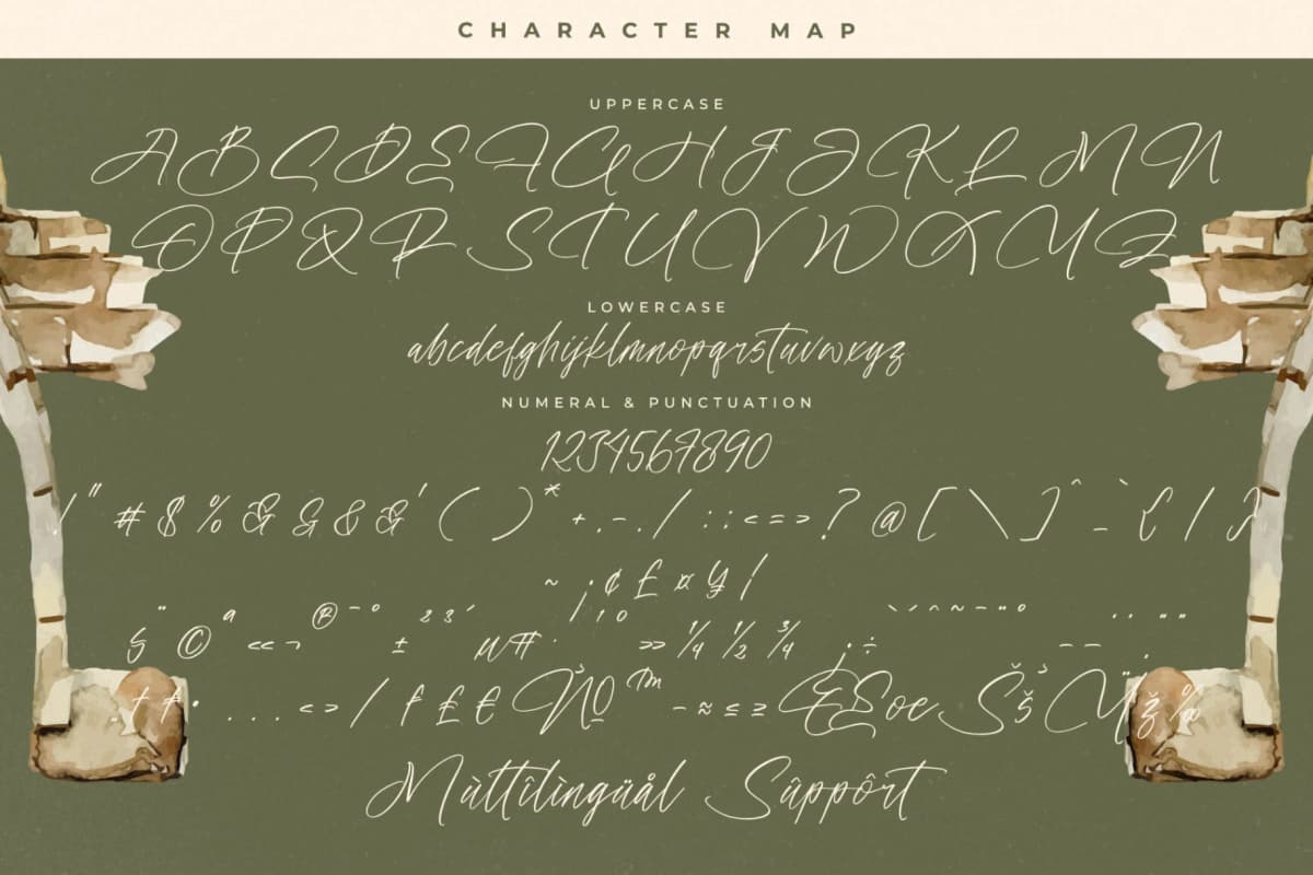 History Postime - Modern Script Font font preview 18