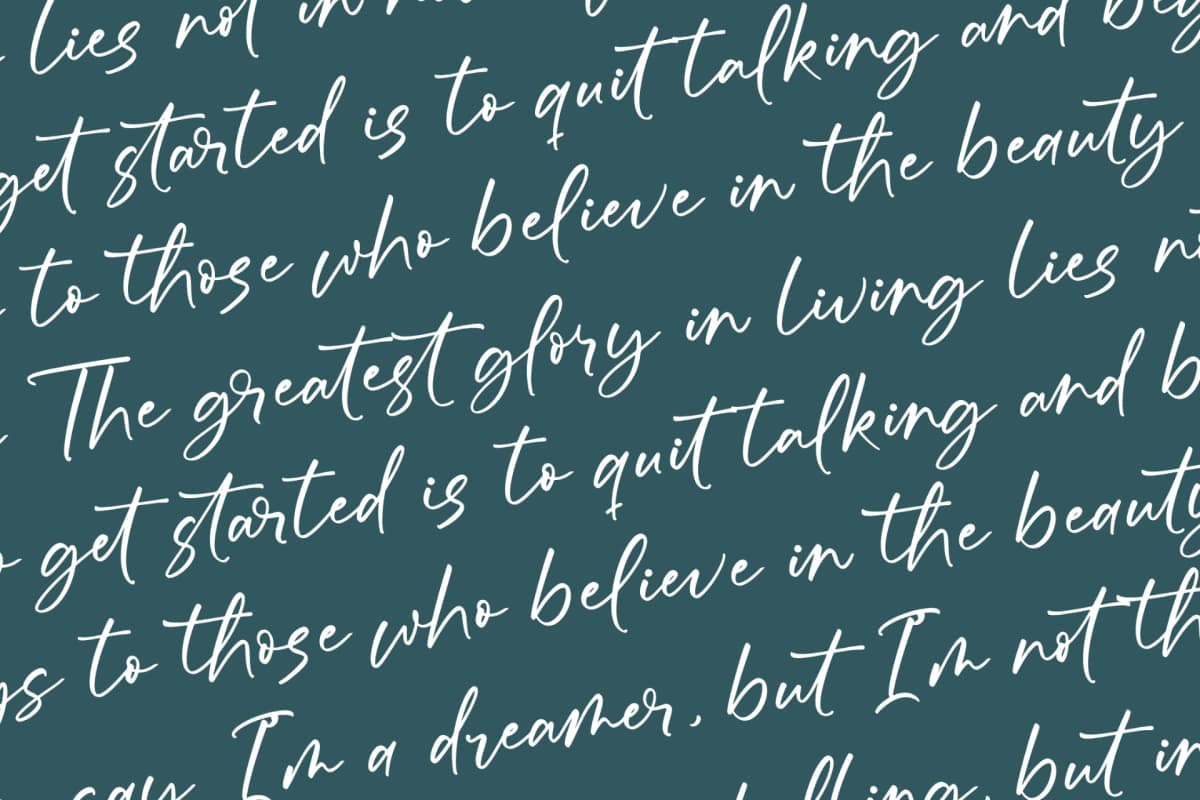 Froster Snowfow - Stylish Handwritten Font font preview 16
