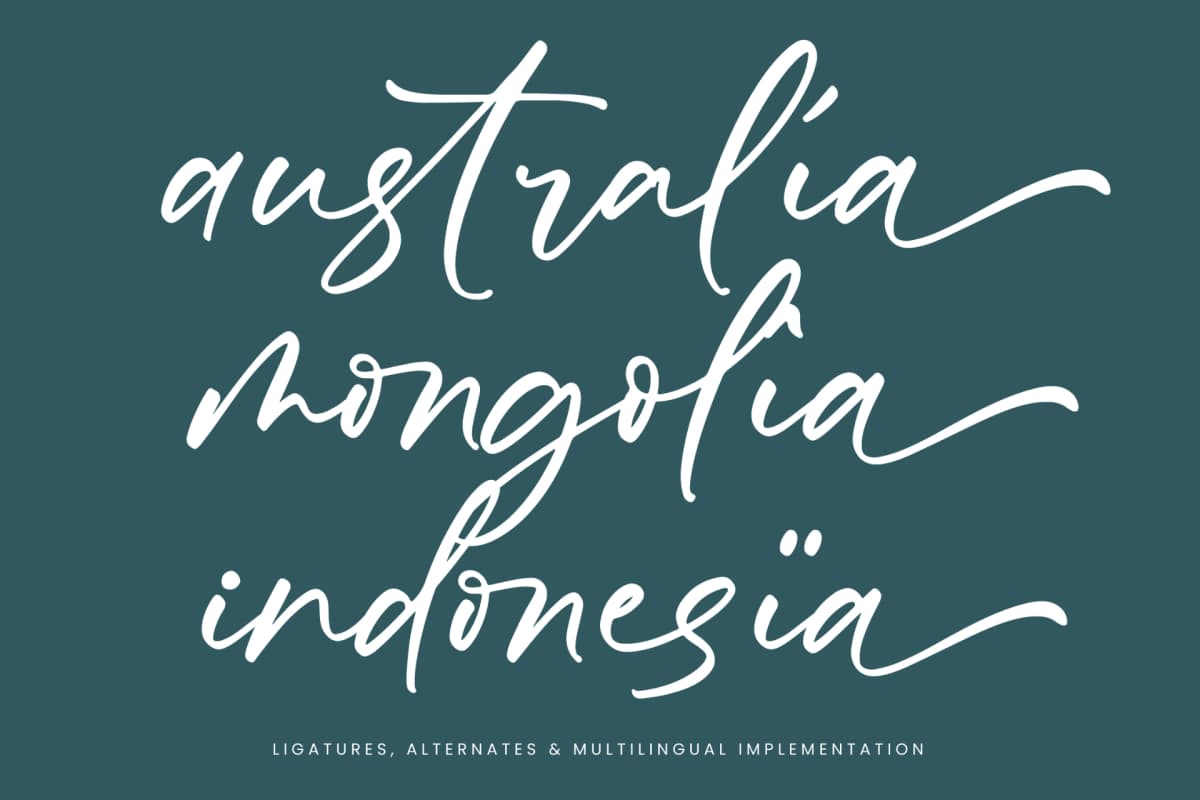 Froster Snowfow - Stylish Handwritten Font font preview 14