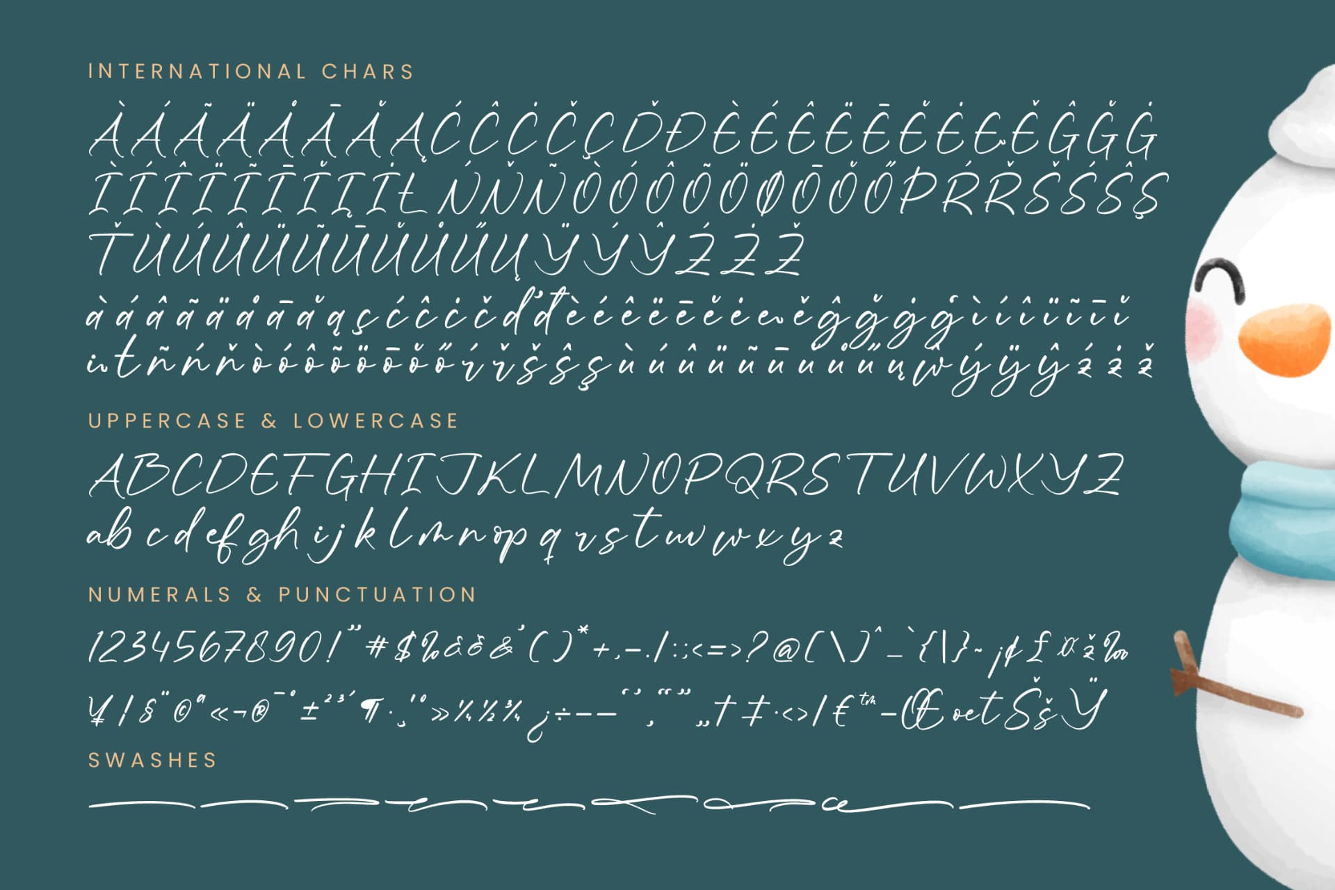 Preview 18 for Froster Snowfow - Stylish Handwritten Font