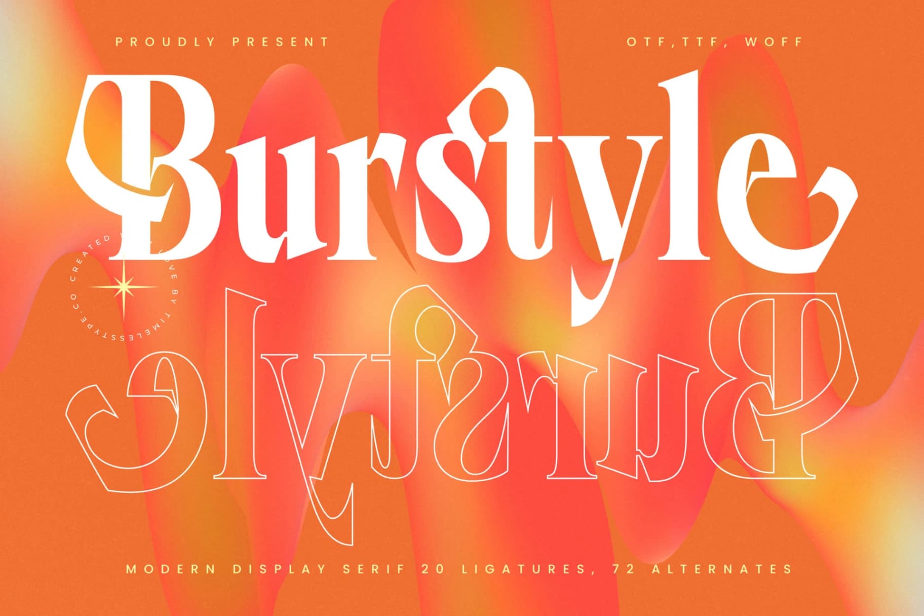 Preview of Burstyle - Modern Display Serif font