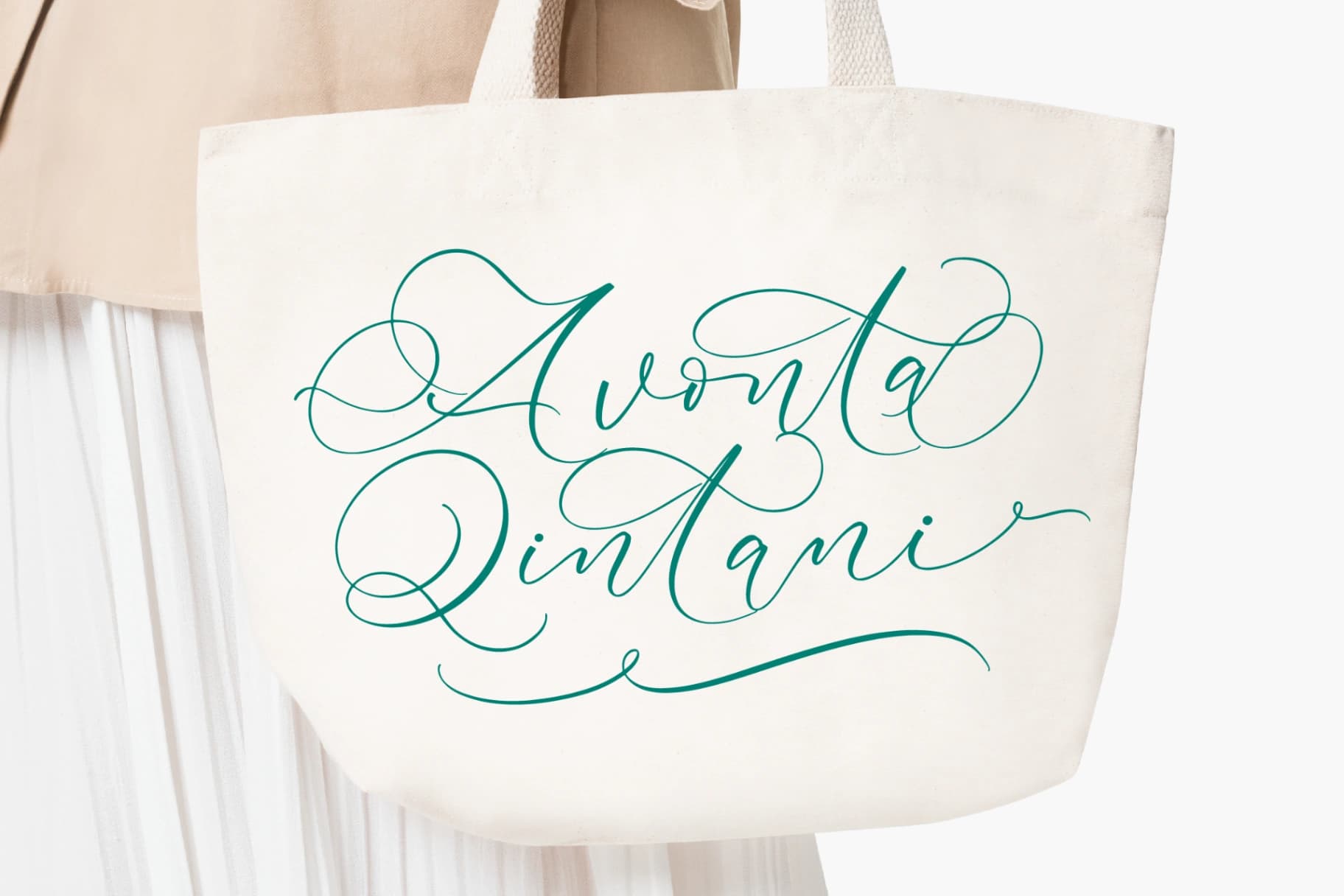 Preview 6 for Avonta Qintani - Stylish Calligraphy Font