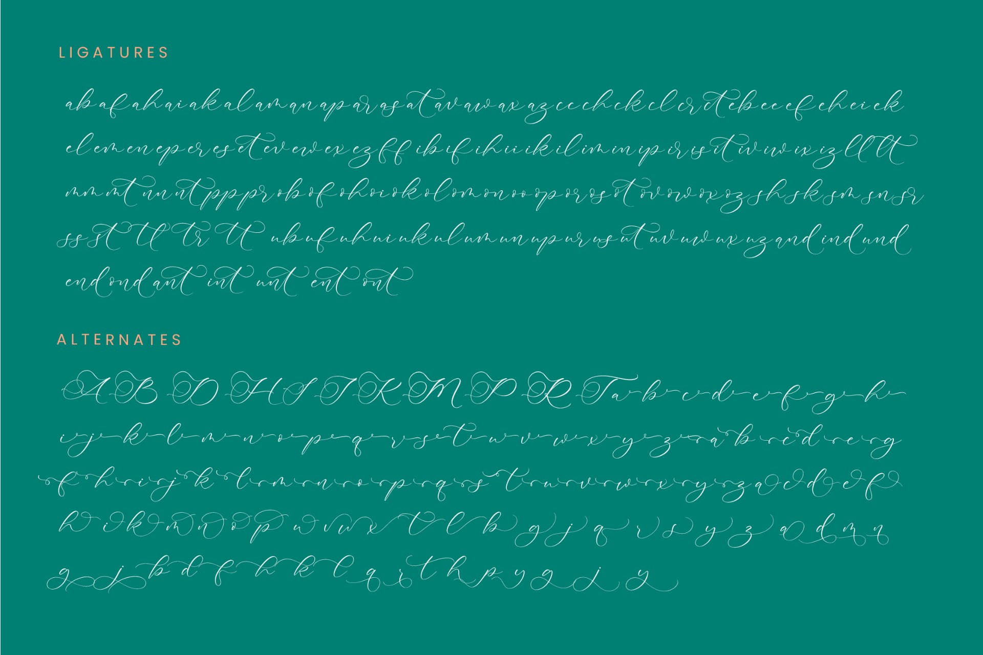 Preview 19 for Avonta Qintani - Stylish Calligraphy Font