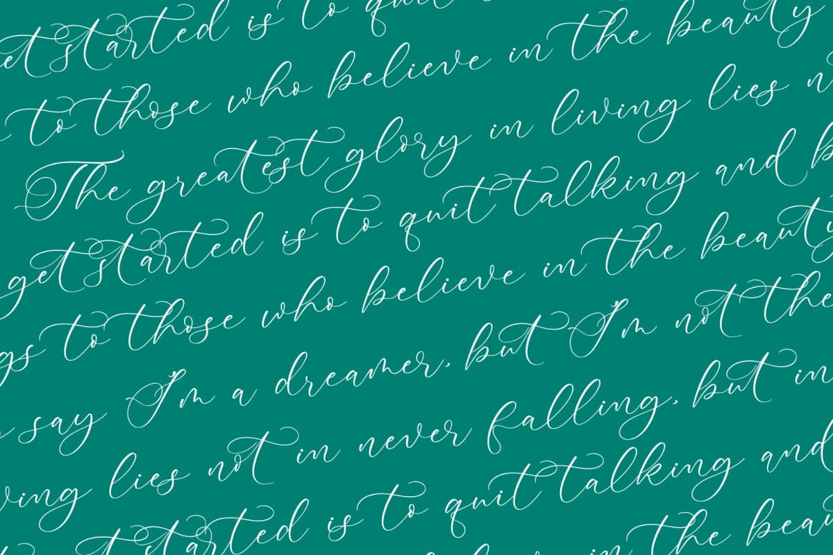 Avonta Qintani - Stylish Calligraphy Font font preview 17