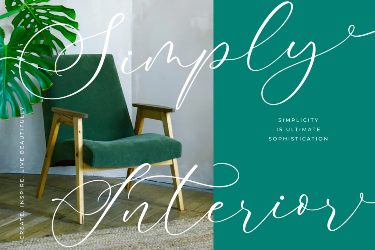 Avonta Qintani - Stylish Calligraphy Font font preview 8