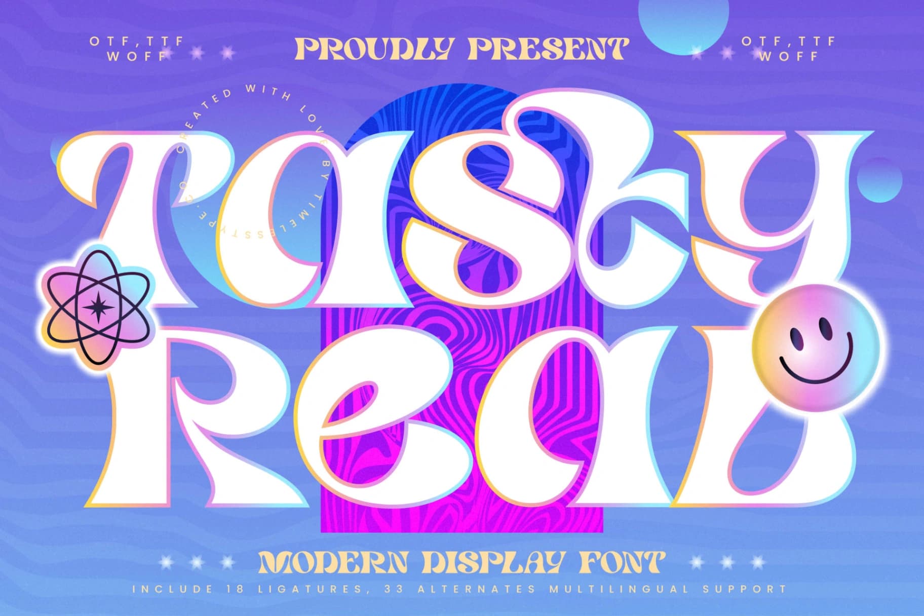 Preview of Tasty Real - Modern Display Font font