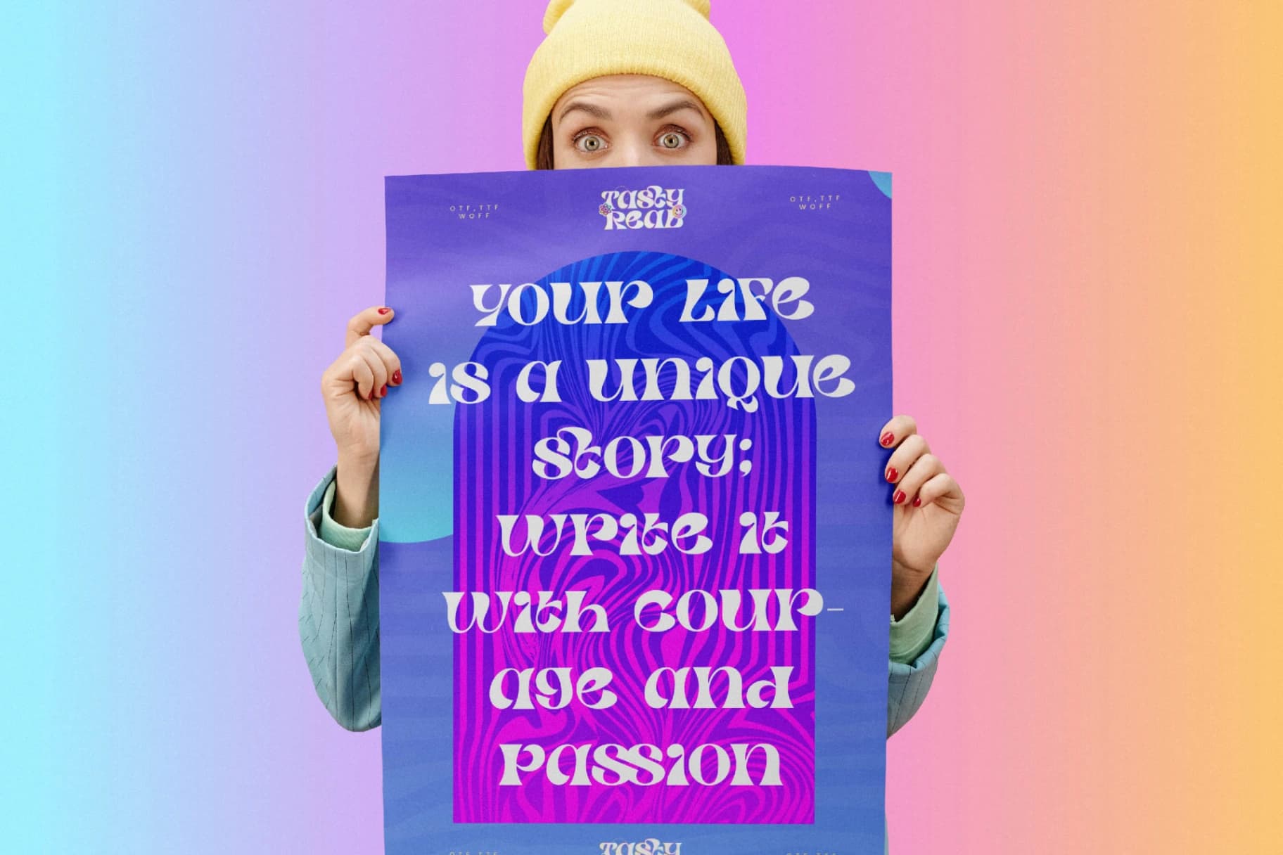 Preview 8 for Tasty Real - Modern Display Font