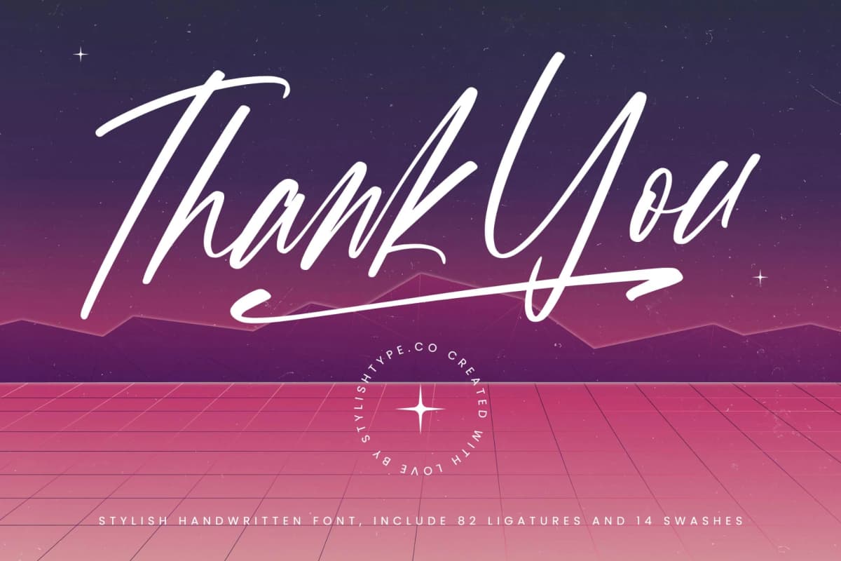 Glitestik Vintage - Stylish Handwritten Font font preview 20